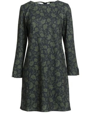 Marella Military Mini Dress Polyester, Elastane - Gray