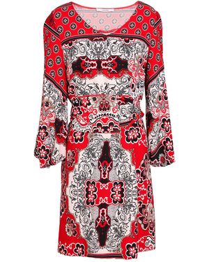 LANACAPRINA Mini Dress Polyester, Elastane - Red