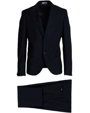 Daniele Alessandrini Midnight Suit Polyester, Viscose - Blue