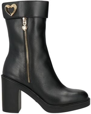 Love Moschino Ankle Boots Leather - Black