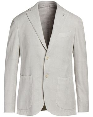 L.B.M. 1911 Blazer Cotton, Flax, Polyamide - Gray