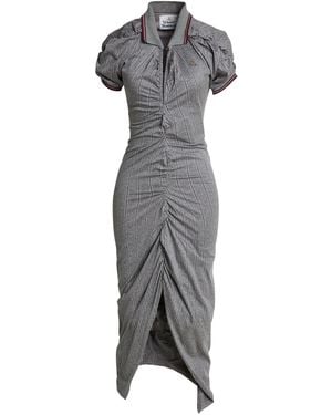 Vivienne Westwood Pulling Dress Maxi Dress Cotton - Grey