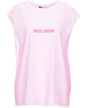Frankie Morello T-Shirt Nylon, Cotton - Pink