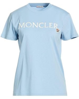 Moncler Light T-Shirt Cotton - Blue