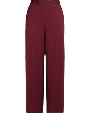 GIUSEPPE DI MORABITO Burgundy Pants Viscose, Polyamide, Elastane - Red