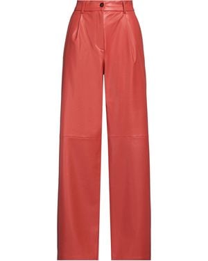 Caractere Rust Trousers Polyester - Red