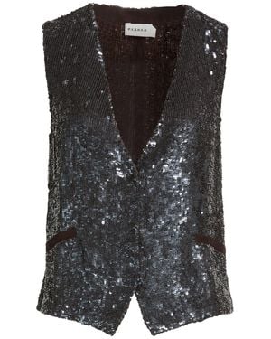 P.A.R.O.S.H. P.A.R.O..H. Tailored Vests - Black