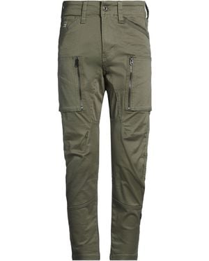 G-Star Trousers Cotton, Elastane - Green
