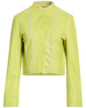 Bully Lime Jacket Leather - Yellow