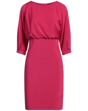 Pinko Fuchsia Mini Dress Viscose, Polyamide, Elastane - Pink