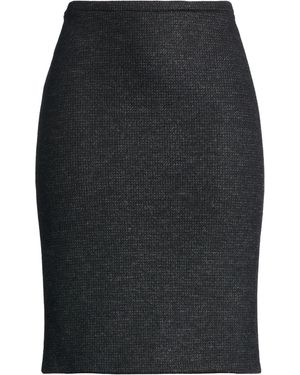Armani Collezioni Midi Skirt Wool - Black