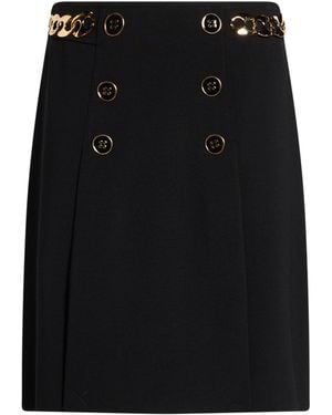 Clips More Mini Skirt Polyester, Wool, Elastane - Black