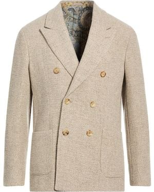 Etro Blazer Wool, Cashmere - Natural