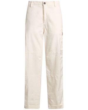 Eleventy Platinum Pants Linen, Cotton, Elastane - White