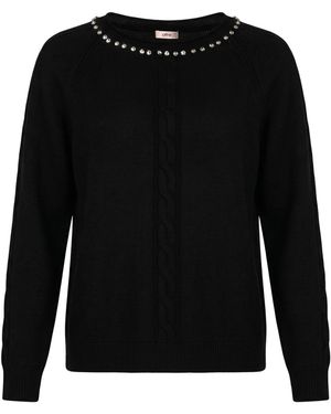 Oltre Sweater Polyamide, Wool, Viscose, Cashmere - Black