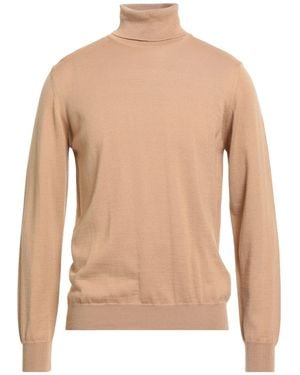 Vneck Sand Turtleneck Virgin Wool, Polyacrylic - Natural