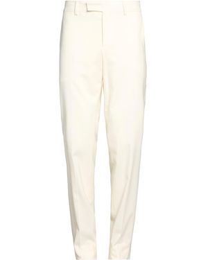 Lardini Ivory Trousers Wool, Elastane - White