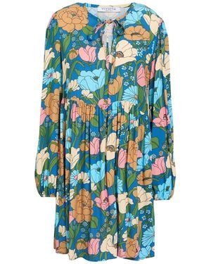 Vivetta Mini Dress Viscose - Blue