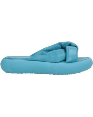 Vic Matié Deep Sandals Leather - Blue
