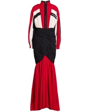 Moschino Couture Maxi Dress Cotton - Red