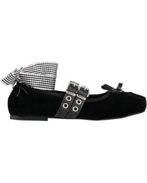 Divine Follie Ballet Flats - Black