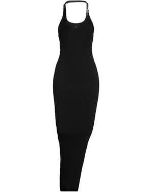 Courreges Maxi Dress Viscose, Polyester - Black