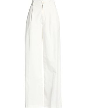 TRUE AVENUE Ivory Pants Cotton, Modal, Elastane - White