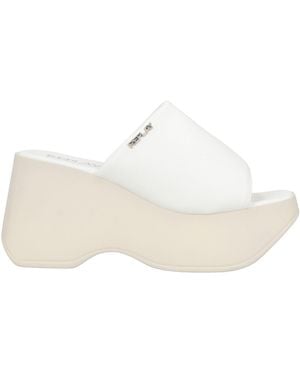 Replay Sandals Textile Fibers - White