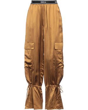 Erika Cavallini Semi Couture Camel Pants Viscose - Natural