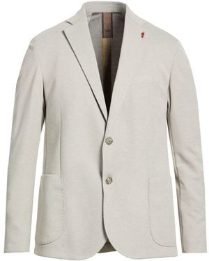 MULISH Taupe Blazer Polyester, Viscose - White