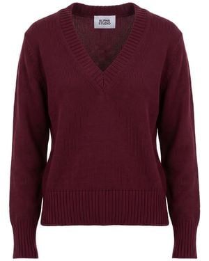 Alpha Studio Sweater Wool - Red