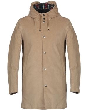 Daniele Alessandrini Coat Cotton, Elastane - Natural