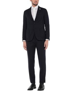 Lardini Midnight Suit Wool - Black
