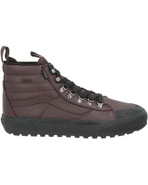 Vans Dark Ankle Boots Leather - Brown