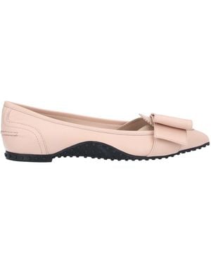 Alessandro Dell'acqua Ballet Flats Leather, Elastic Fibers - Pink