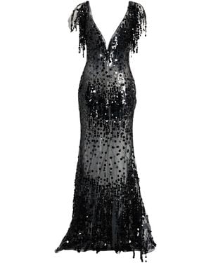 Amen Maxi Dress Polyamide - Black