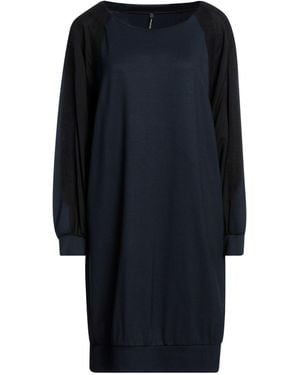 Pierantonio Gaspari Midnight Mini Dress Viscose, Elastane, Polyester - Blue