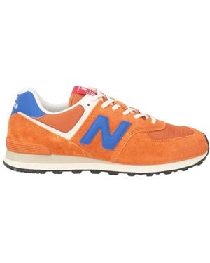 New Balance 574 Trainers Leather, Textile Fibres - Orange