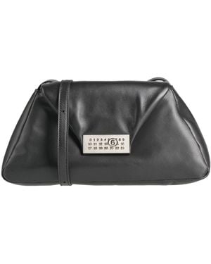 MM6 by Maison Margiela Cross-Body Bag Cow Leather - Black