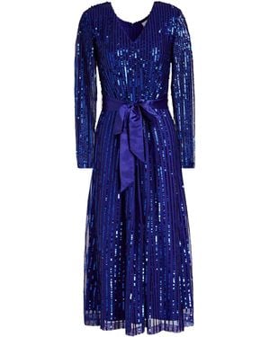 Raishma Midi Dress Polyester - Blue
