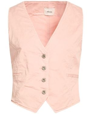 Dixie Tailored Vest Cotton, Elastane - Pink