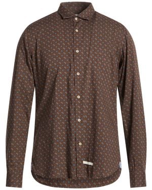 Tintoria Mattei 954 Camisa - Marrón