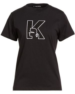KARL LAGERFELD T-Shirts - Black