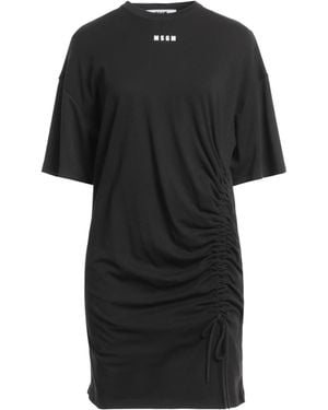 MSGM Tied Mini Dress in White | Lyst
