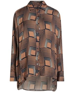 Ottod'Ame Camel Shirt Viscose - Brown