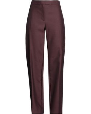 KHAITE Trousers Virgin Wool, Silk - Purple