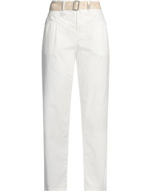 High Pants Cotton - White