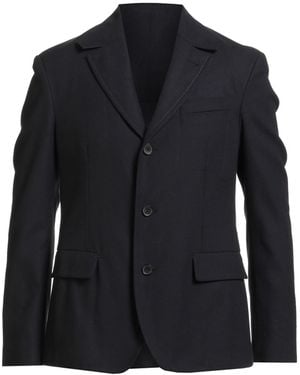 Ferragamo Midnight Blazer Virgin Wool, Cotton - Black