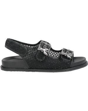 Patrizia Pepe Sandals Textile Fibers - Black