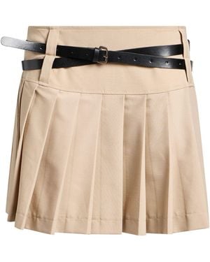 ViCOLO Mini Skirt Polyester, Viscose, Elastane - Natural